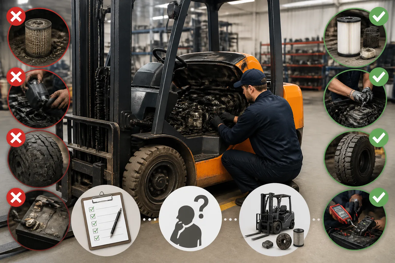 Imagine despre service stivuitoare greseli frecvente si importanta mentenantei preventive